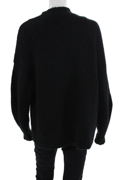 Pistola Womens Knitted Crew Neck Long Sleeve Sweater Top Black Size XS