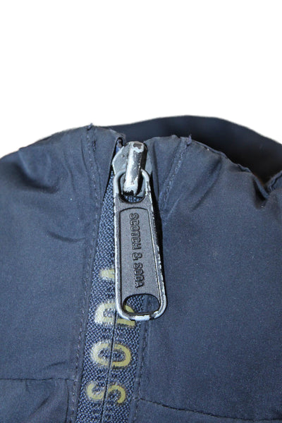 Scotch & Soda Boys Puffer Zipped Long Sleeve Hooded Coat Blue Size 12