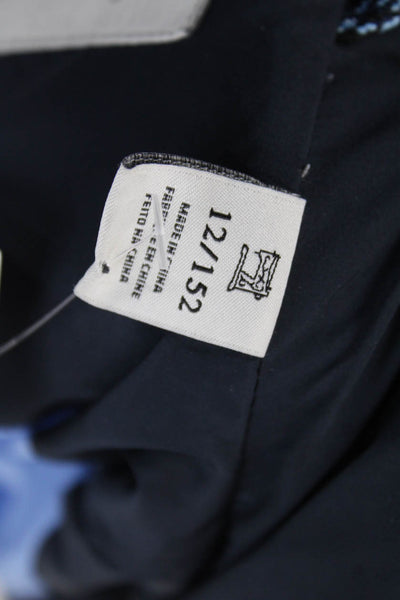 Scotch & Soda Boys Puffer Zipped Long Sleeve Hooded Coat Blue Size 12
