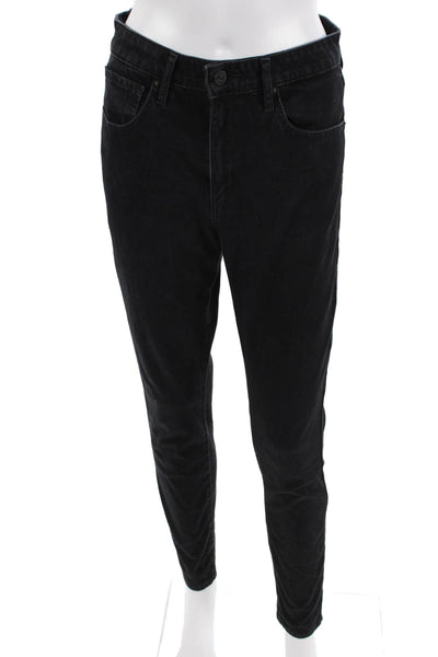Levis Women Black Skinny Tapered Mid Rise Jeans Size 30