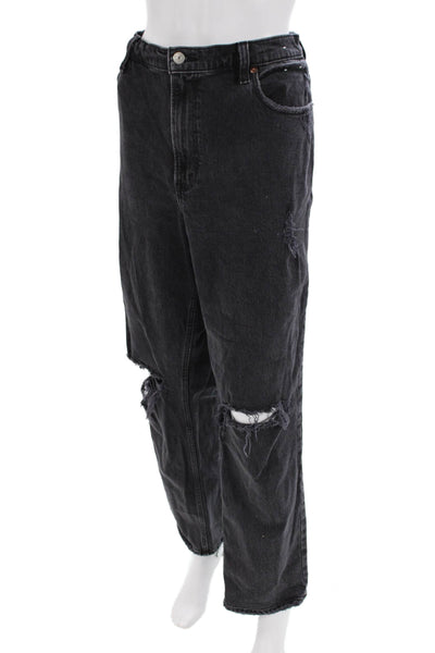 Abercrombie & Fitch Women Straight Black Jeans Size 12