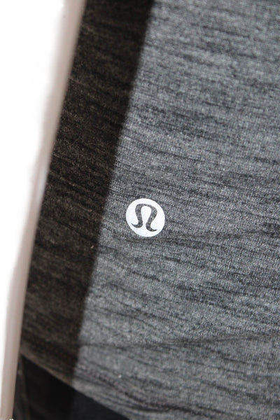 Lululemon Womens Dark Gray Basic Tank Nylon Blend Round Neck Solid Size S