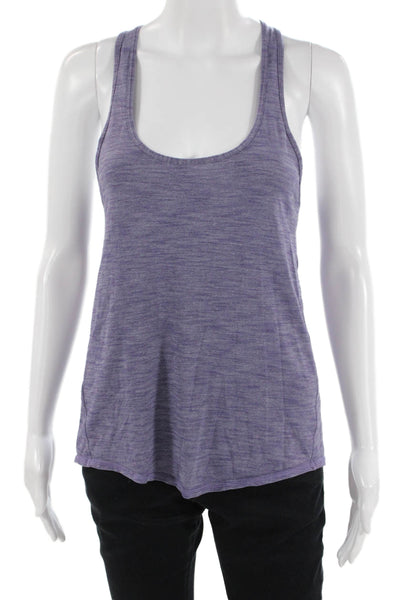 Lululemon Womens Purple Sleeveless Tank Round Neck Nylon Blend Size S