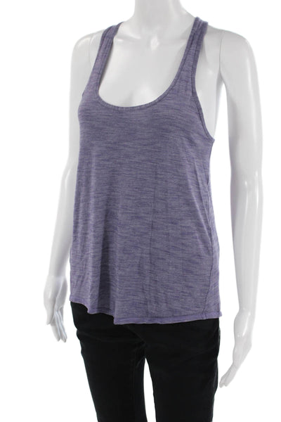 Lululemon Womens Purple Sleeveless Tank Round Neck Nylon Blend Size S