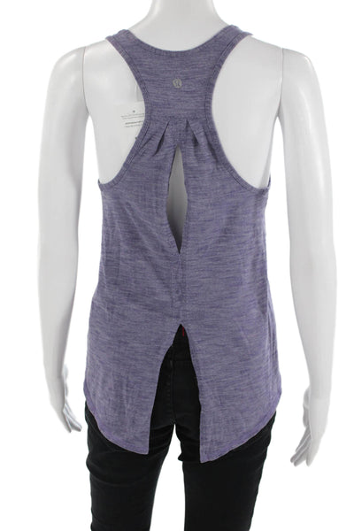 Lululemon Womens Purple Sleeveless Tank Round Neck Nylon Blend Size S