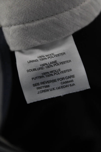 J Crew Mens Wool Flat Front Straight Dress Pants Gray Size 36