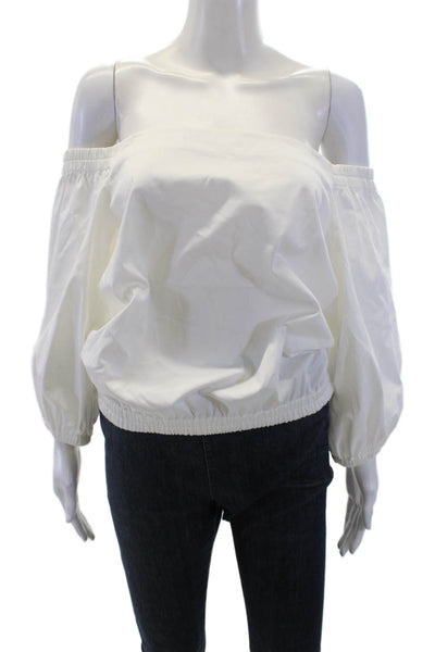 Alexis Women Bohemian Long Sleeve White Blouse Size S