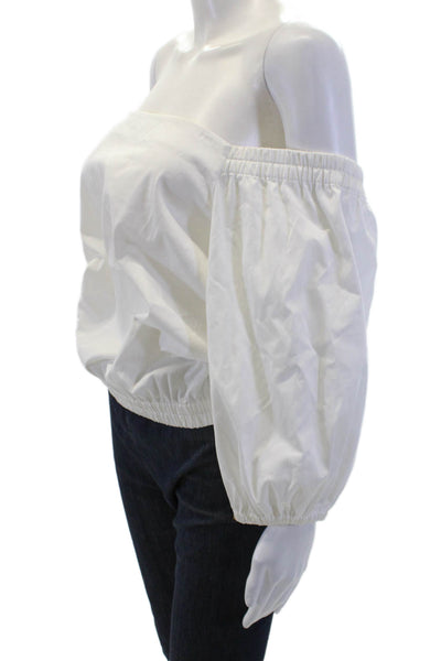 Alexis Women Bohemian Long Sleeve White Blouse Size S