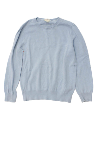 Crewcuts Boys Cotton Pullover Crew Neck Knit Sweater Blue Size 8-9