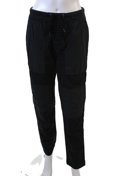 Standard James Perse Women's Straight Leg Drawstring Waist Pants Black Size 0