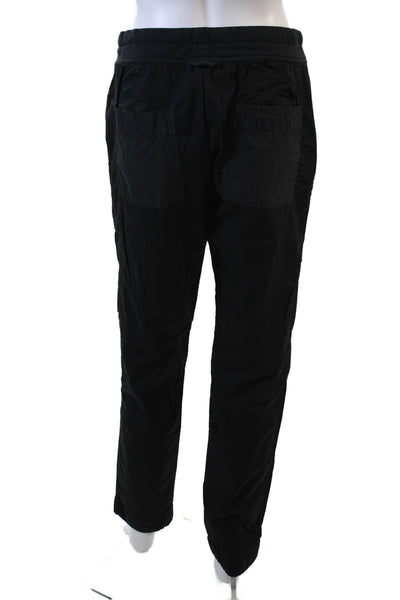 Standard James Perse Women's Straight Leg Drawstring Waist Pants Black Size 0