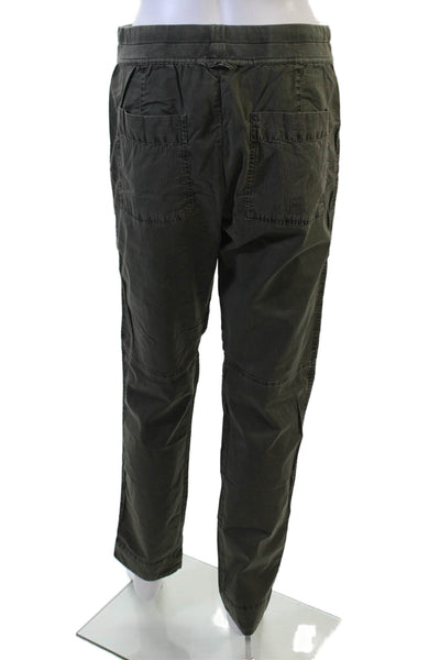 Standard James Perse Women's Drawstring Waist Straight Leg Pants Green Size 0