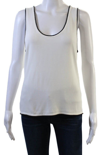 Zara Women's Two Piece Long Sleeves Round Neck Cardigan Sweater Set White Size S