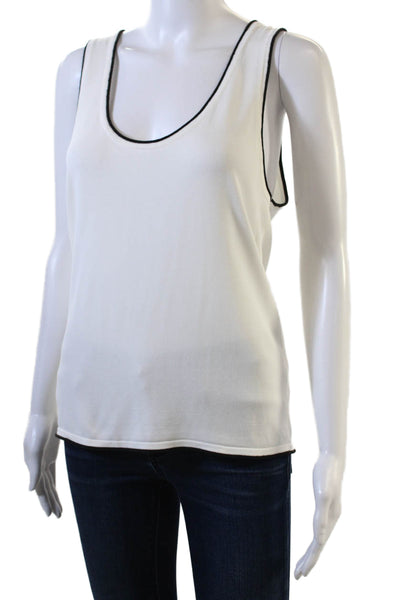 Zara Women's Two Piece Long Sleeves Round Neck Cardigan Sweater Set White Size S