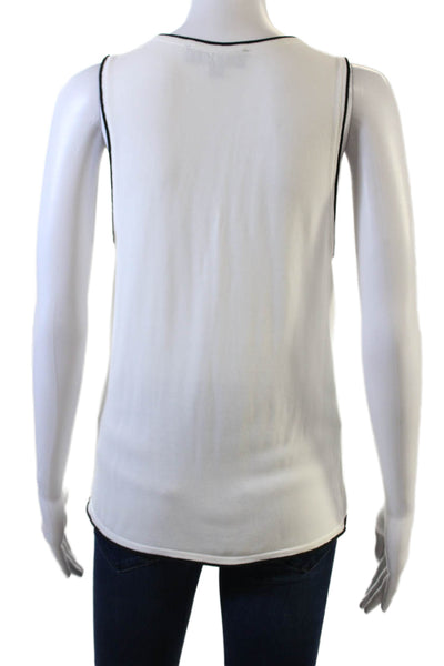 Zara Women's Two Piece Long Sleeves Round Neck Cardigan Sweater Set White Size S