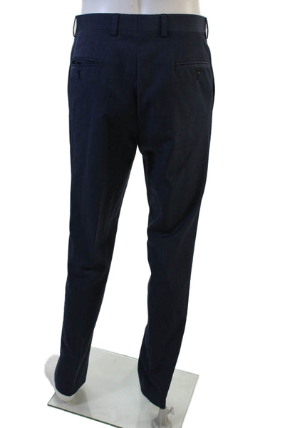 Ted Baker London Womens Wool Pocketed Dress Pants Blue Size 32