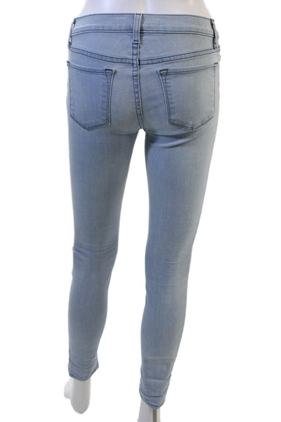 J Brand Women Skinny Ankle Mid-Rise Light Blue Jeans Size 25