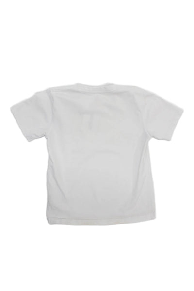 Leo & Zachary Boys Cotton V-Neck Short Sleeve T-Shirt White Size S