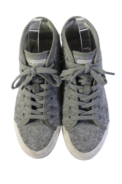 Rag & Bone Womens Round Toe Lace Up High Top Sneakers Gray 38.5 8.5