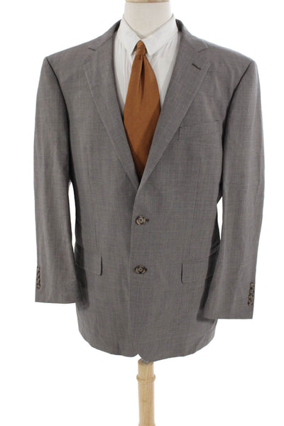 Brooks Brothers Mens Madison Fit Blazer Jacket Brown Wool Size 43 Regular