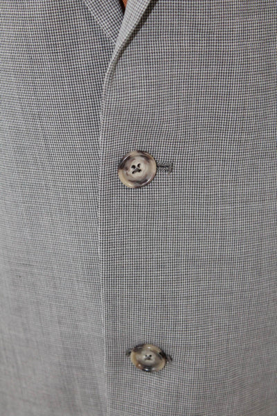 Brooks Brothers Mens Madison Fit Blazer Jacket Brown Wool Size 43 Regular
