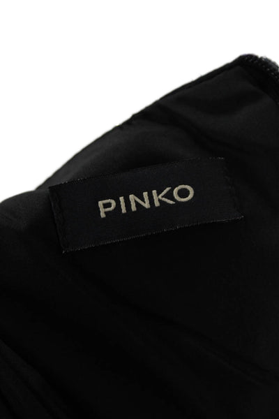 Pinko Womens Metallic Silk Floral Print Mini Skirt Multicolor Size 10