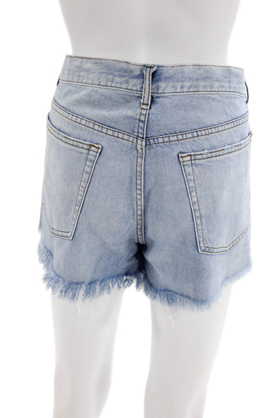 BDG Womens Distressed 5 Pocket High-Rise Cut Off Denim Shorts Blue Size 31