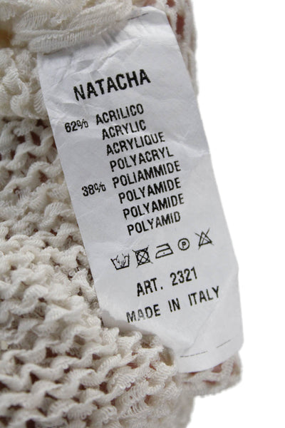 Natacha Womens White V-Neck Camisole Sleeveless Size S