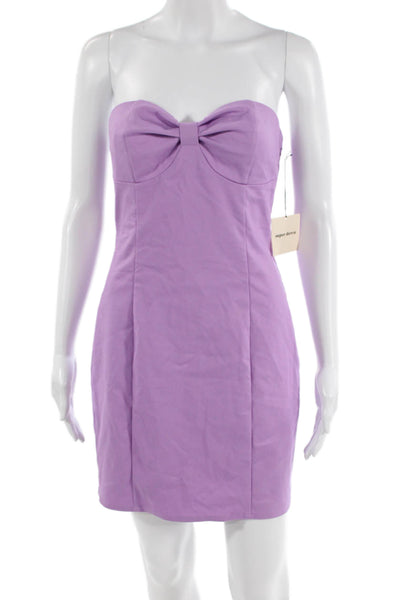 Superdown, Women Bodycon Mini Purple Sleeveless Dress Hook & Eye Size S
