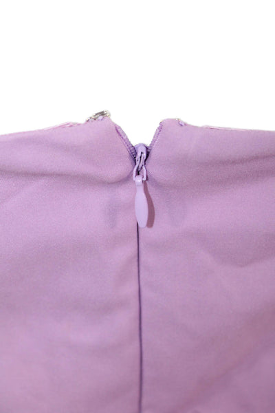 Superdown, Women Bodycon Mini Purple Sleeveless Dress Hook & Eye Size S