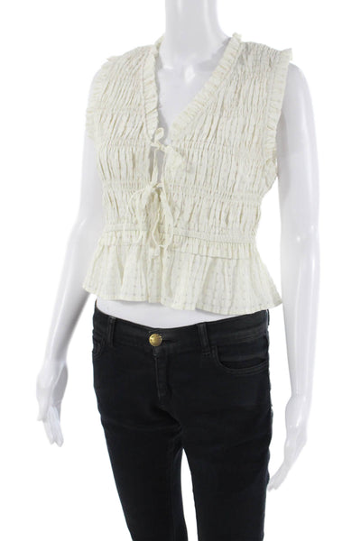 Avenue Montaigne Women Cropped Striped Brown Pants Size 2