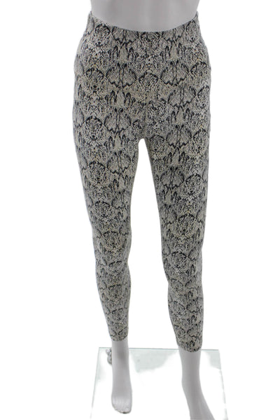 Varley Womens Snakeskin Print Pull On Leggings Multi Colored Size Small