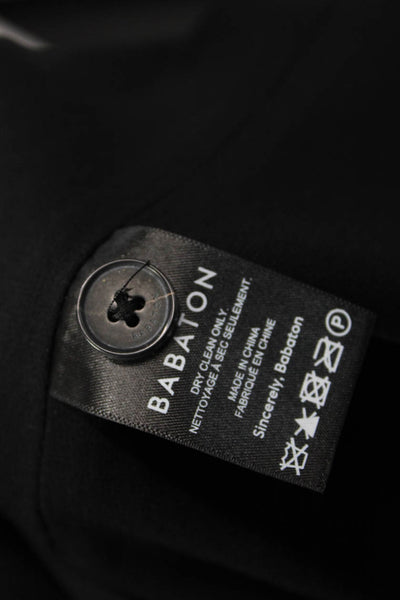 Babaton Women Black V-Neck Button Sleeveless Vest Size 6