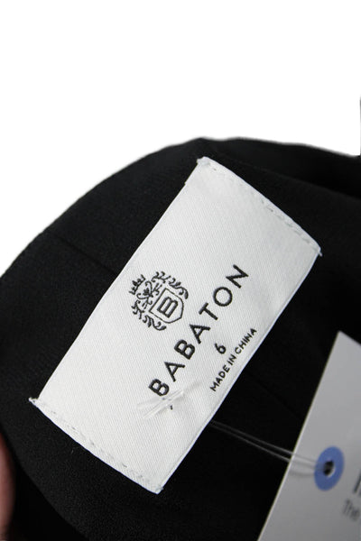 Babaton Women Black V-Neck Button Sleeveless Vest Size 6