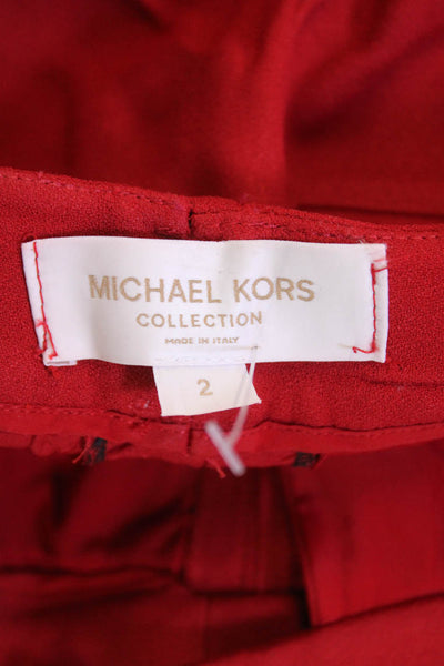 Michael Kors Collection Womens Red Dress Pants Size 2