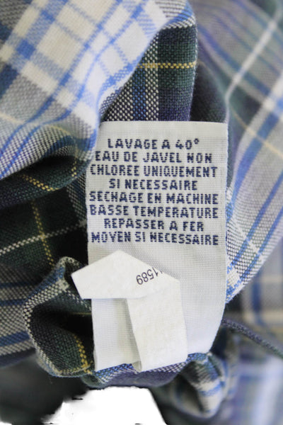 Ralph Lauren Blue Label Mens Cotton Plaid Button Up Shirt Multicolor Size 2XL