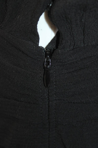 Veronica Beard Women Shirt Dress Black Long Sleeve Viscose Size 4