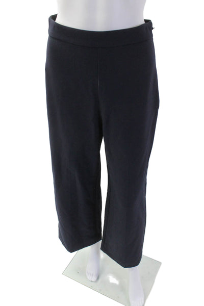 Rebecca Taylor Womens High Rise Wide Leg Dress Pants Navy Blue Size 2