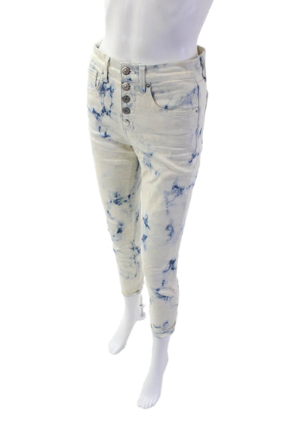 Veronica Beard, Women White High Rise Cropped Skinny Ankle Jeans Size 26