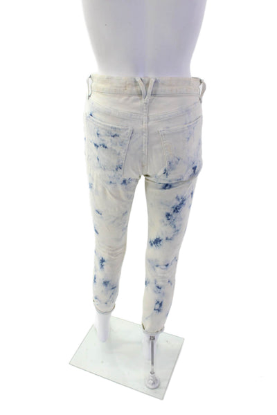 Veronica Beard, Women White High Rise Cropped Skinny Ankle Jeans Size 26