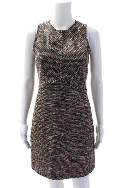Sam Edelman Women Sheath Mini Striped Multi-Color Dress Size 0