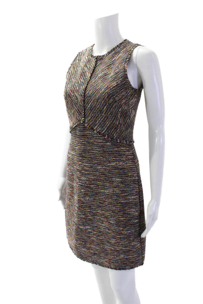 Sam Edelman Women Sheath Mini Striped Multi-Color Dress Size 0