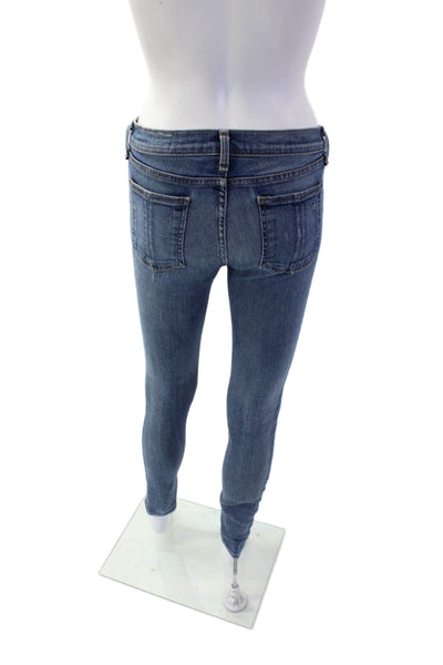 Rag & Bone Jean Women Skinny Ankle Jeans Blue Low Rise Size 28