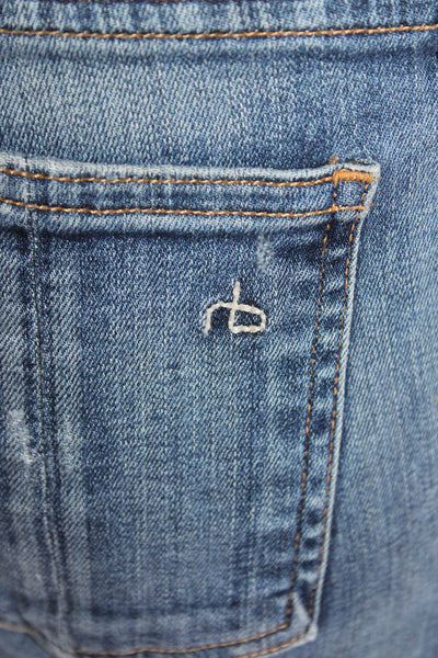 Rag & Bone Jean Women Skinny Ankle Jeans Blue Low Rise Size 28