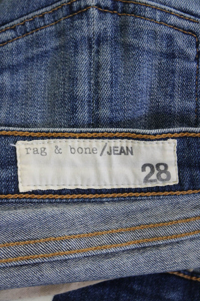 Rag & Bone Jean Women Skinny Ankle Jeans Blue Low Rise Size 28