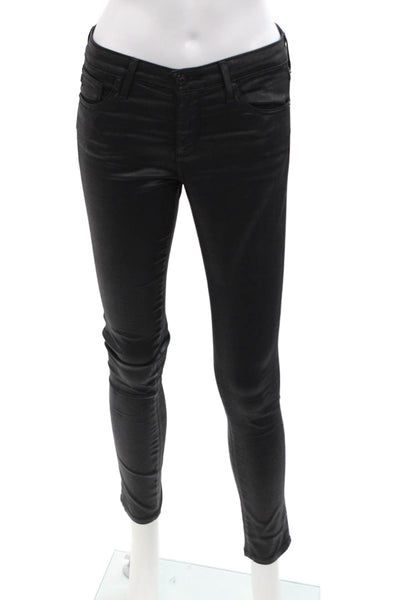 AG Adriano Goldschmied Womens The Legging Ankle Skinny Pants Black Size 25