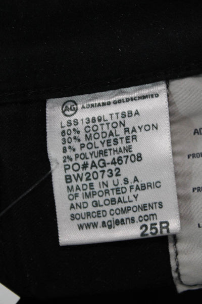 AG Adriano Goldschmied Womens The Legging Ankle Skinny Pants Black Size 25