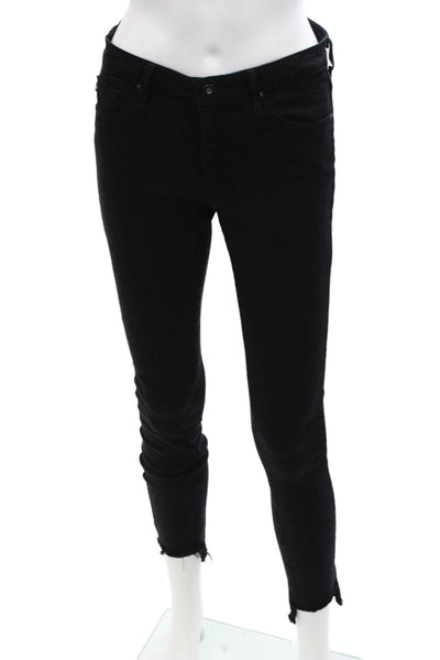 AG Adriano Goldschmied Women Ankle Skinny Jeans Black High Rise Size 26