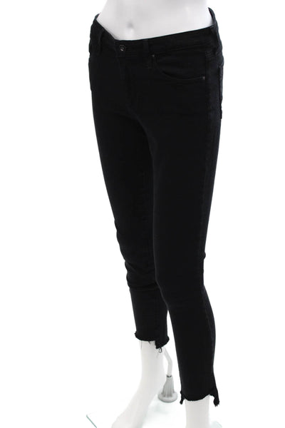 AG Adriano Goldschmied Women Ankle Skinny Jeans Black High Rise Size 26