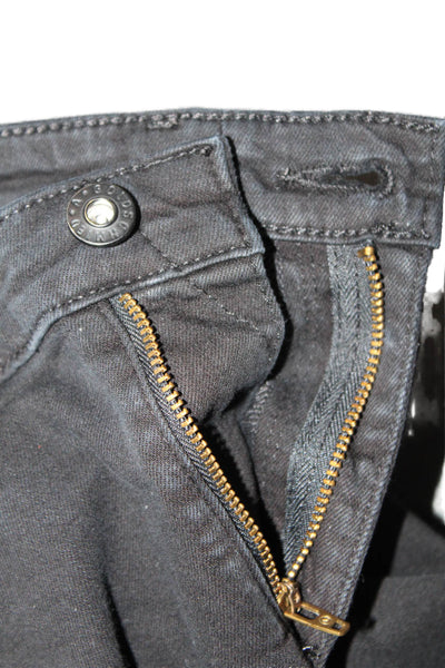 AG Adriano Goldschmied Women Ankle Skinny Jeans Black High Rise Size 26